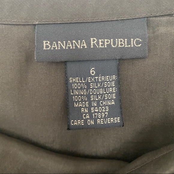 Banana Republic Vintage Y2K Brown 100% Silk Full Length Skirt Sz 6 - Picture 2 of 4